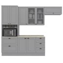 Ver imagem 1 de Cozinha Modulada 5 Pecas 272 Cm Ce171 Americana Cinza Calcare Henn
