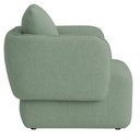 Ver imagem 5 de Poltrona Decorativa Sala de Estar Duna Bouclé Verde Claro - Nexta Casa