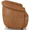 Ver imagem 3 de Poltrona Namoradeira para Sala Living Orgânica Perseu M03 Couríssimo Whisky - Lyam Decor