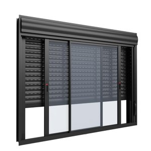 Janela com Persiana Integrada Maxx 2 Folhas Preto - 100x120