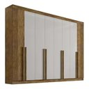 Ver imagem 1 de Guarda Roupa Casal 8 Pts Daymond Ripado Ypê Off White Ddoro