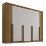 Guarda Roupa Casal 8 Pts Daymond Ripado Ypê Off White Ddoro - 1