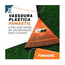 Ver imagem 4 de Kit 02 Vassoura Rastelo Ancinho Plástico Cabo Famastil =trapp