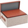 HOME&CO LOLYTTE CAIXA ORGANIZADORA SINTÉTICO MARROM 2PÇ - 4