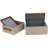 HOME&CO LOLYTTE CAIXA ORGANIZADORA SINTÉTICO MARROM 2PÇ - 6
