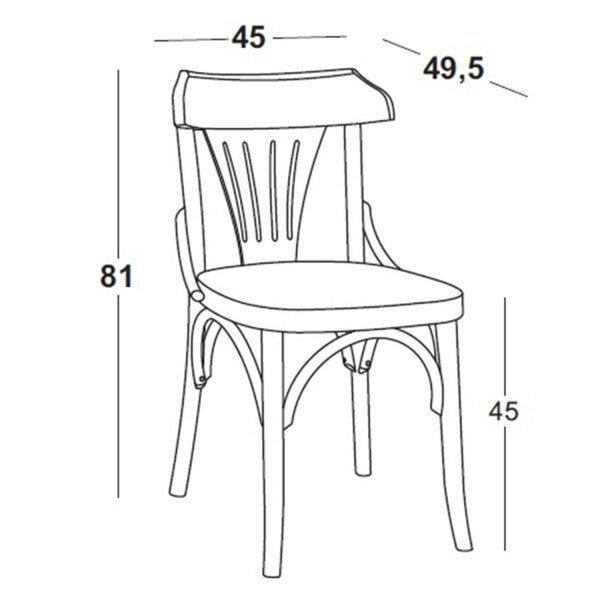 Cadeira Madeira Maciça Opzione Maxima - 2