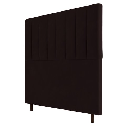 Cabeceira Cama Box Casal Queen Size Itália 160cm Corano Marrom - Abmaza