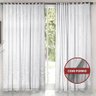 Cortina Branca Renda C/ Forro Sala Roseiral 3,50x 2,20 Alt - 5