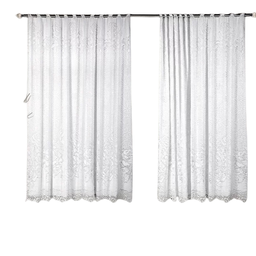 Cortina Branca Renda C/ Forro Sala Roseiral 3,50x 2,20 Alt - 3
