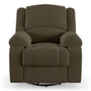 Ver imagem 1 de Poltrona do Papai Reclinável Sala de Cinema Barcelona Glider Manual Giratória Usb Veludo Capuccino