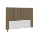 Ver imagem 2 de Cabeceira Estofada Cama Box Casal 1,60m Carla Suede Marrom