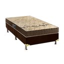 Ver imagem 1 de Cama Box Solteiro Colchão Espuma Anjos D28 Confort + Base CRC Suede Brown(88x188)