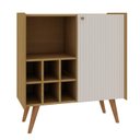 Ver imagem 6 de Aparador Adega 1 Porta com Pés de Madeira Maciça 100% Mdf 0574 Vértice Genialflex