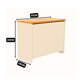 Sapateira com 1 Porta para Quarto Off Withe Cinamomo - 2
