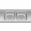 Ver imagem 2 de Bacia Inox com 2 Cubas 1,60x0,53 Duranox