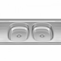 Bacia Inox com 2 Cubas 1,60x0,53 Duranox - 2