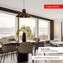 Ver imagem 2 de Luminária Pendente Madeira Rustico Prato Aletado Grande Cor:café