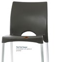 Ver imagem 2 de Kit 2 Cadeiras de Design Boston Exterior - Preto