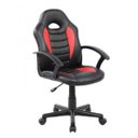 Ver imagem 1 de Cadeira Gamer Infantil em Couro Pu Pelegrin Pel-9353 Preta e Vermelha