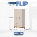 Ver imagem 3 de Quarto de Bebê Flip com Cômoda Gaveteiro Areia Acetinado com Colchão Ortobom - Reller