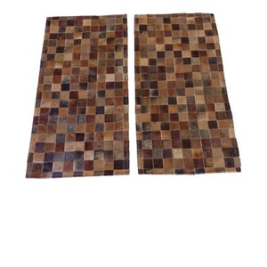 Tapete de Couro Par Beira Cama Marron 1,00 X 0,50 M