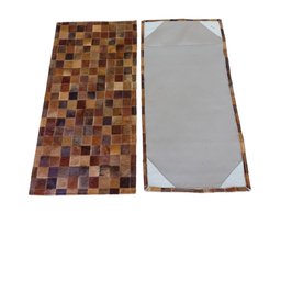 Tapete de Couro Par Beira Cama Marron 1,00 X 0,50 M - 3
