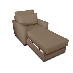 Poltrona Cama Meca_MM que se Transforma em Sofá Cama Solteiro Resistente e Confortável em Sarja Algo - 2