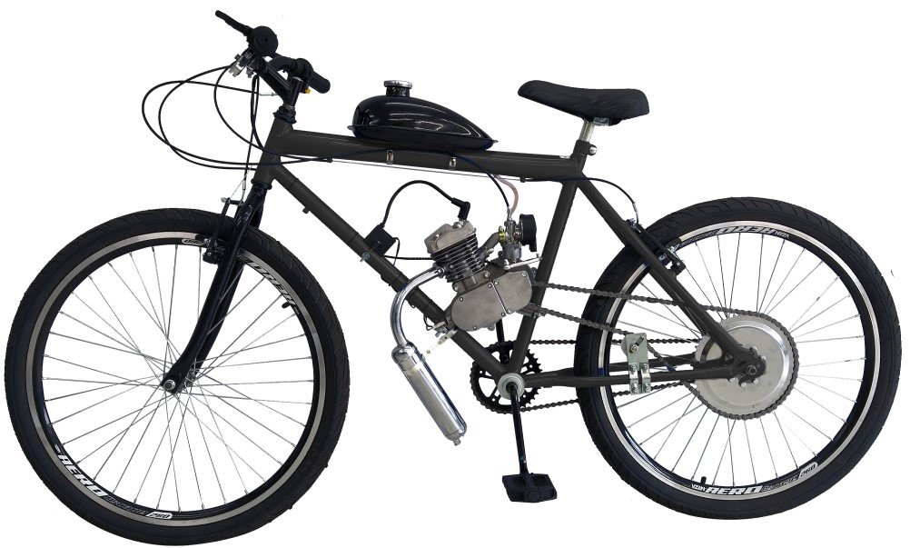 Bicicleta Motorizada 80cc MTB PRETO - preto - 19 - 3