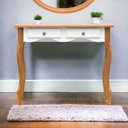 Ver mais imagens de Aparador-escrivaninha Luís Xv 2 Gavetas Amêndoa-branco