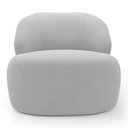 Ver imagem 3 de Kit 2 Poltronas Organica Decorativa Eloa Veludo Prata - Londrilar