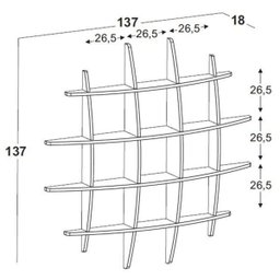 Prateleira Grande 137cm Taylor  - 3