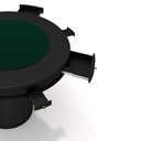 Ver mais imagens de Mesa de Jogos Carteado 4 Lugares Bellagio com Gavetas Tampo Reversível Base Cone Tecido Preto/verde