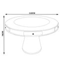 Ver imagem 4 de Mesa de Jogos Carteado 4 Lugares Bellagio com Gavetas Tampo Reversível Base Cone Tecido Preto/verde