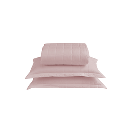 Kit Colcha Cobre Leito Matelado Casal King Size 3 Peças Dupla Face Soft Rose - 3