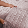 Kit Colcha Cobre Leito Matelado Casal King Size 3 Peças Dupla Face Soft Rose - 7