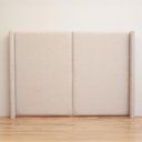 Ver imagem 2 de Cabeceira Cama Queen 176 Cm Estofada Tecido Linho Editável Cor:linho Philips Alumínio