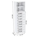 Ver imagem 4 de TORRE GAVETAS MÓDULO CLOSET M141.2021.B (LOJA, CASA) MUNDI MOVEIS