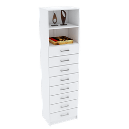 TORRE GAVETAS MÓDULO CLOSET M141.2021.B (LOJA, CASA) MUNDI MOVEIS - 1