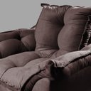 Ver imagem 4 de Kit 2 Poltronas Opala Marrom V8 Decor:marrom