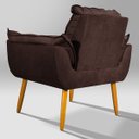 Ver imagem 5 de Kit 2 Poltronas Opala Marrom V8 Decor:marrom