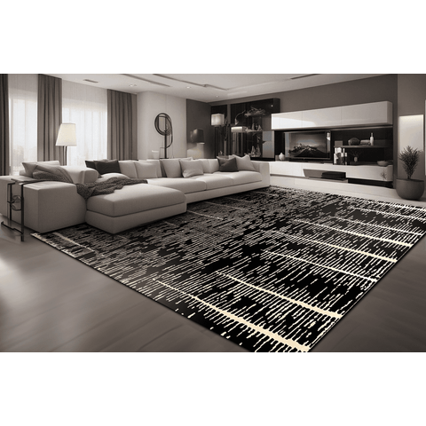 Tapete Rayza Marbella Cyclone Black Nero 0.60m X 2.30m