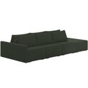 Ver imagem 1 de Sofá Ilha Modular para Sala 312cm com Puff Dublin K01 Veludo Verde - Lyam Decor