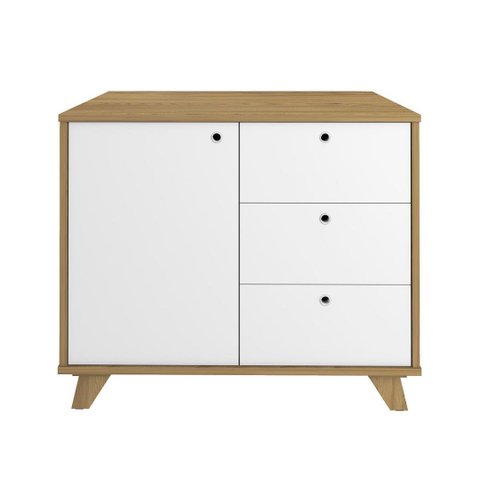 Balcão para Escritório Retrô Lugano | Artany:olmo/branco