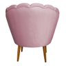 Poltrona Pétala de Veludo Luxo Decorativa Liberty Móveis Rosa - 5