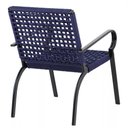 Ver imagem 3 de 2 Cadeiras Corda Náutica e Mesa Tampo Ripado Trama Azul