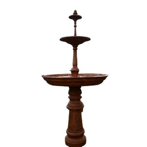 Chafariz Mirante 3 Quedas Fonte em Ferro Fundido Pronto Artes Decoração de Fazenda