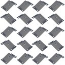 Ver imagem 1 de Kit 20 Chapinhas Chapa Inclinada 15º Fixação Pés Palito Rosca 5/16 Zincada