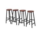 Ver imagem 5 de Kit 4 Banquetas Alta Ferro Bar Cozinha Americana Bancada Estilo Industrial Imperdível