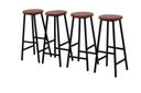 Ver imagem 5 de Kit 4 Banquetas Alta Ferro Bar Cozinha Americana Bancada Estilo Industrial Imperdível
