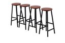 Ver imagem 6 de Kit 4 Banquetas Alta Ferro Bar Cozinha Americana Bancada Estilo Industrial Imperdível